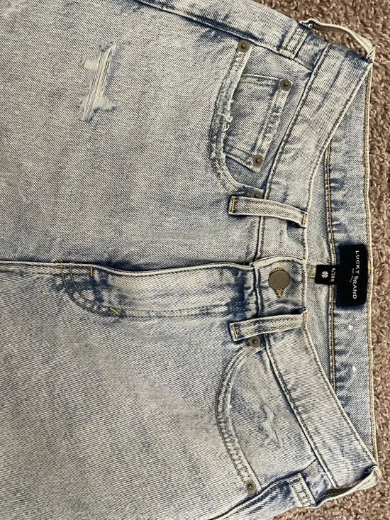Lucky Brand High Rise Light Wash Straight Jeans - Picture 3 of 6